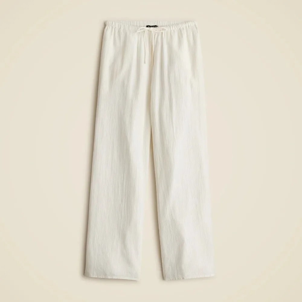 NWT J CREW Airy gauze beach pant in Natural